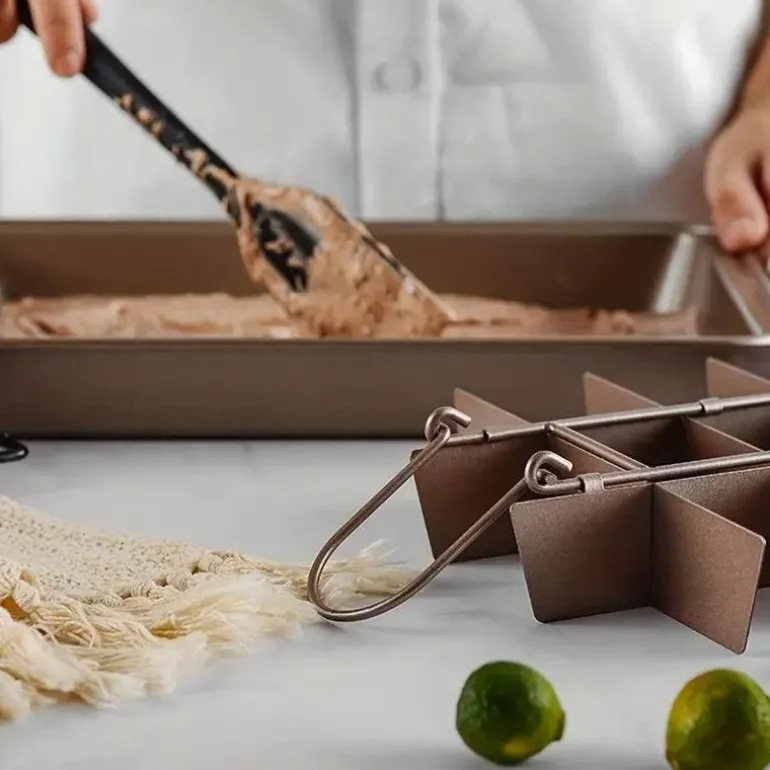 Antihaftbeschichtete Brownie-Pfanne – Brisé-Backblech für einfaches Herauslösen