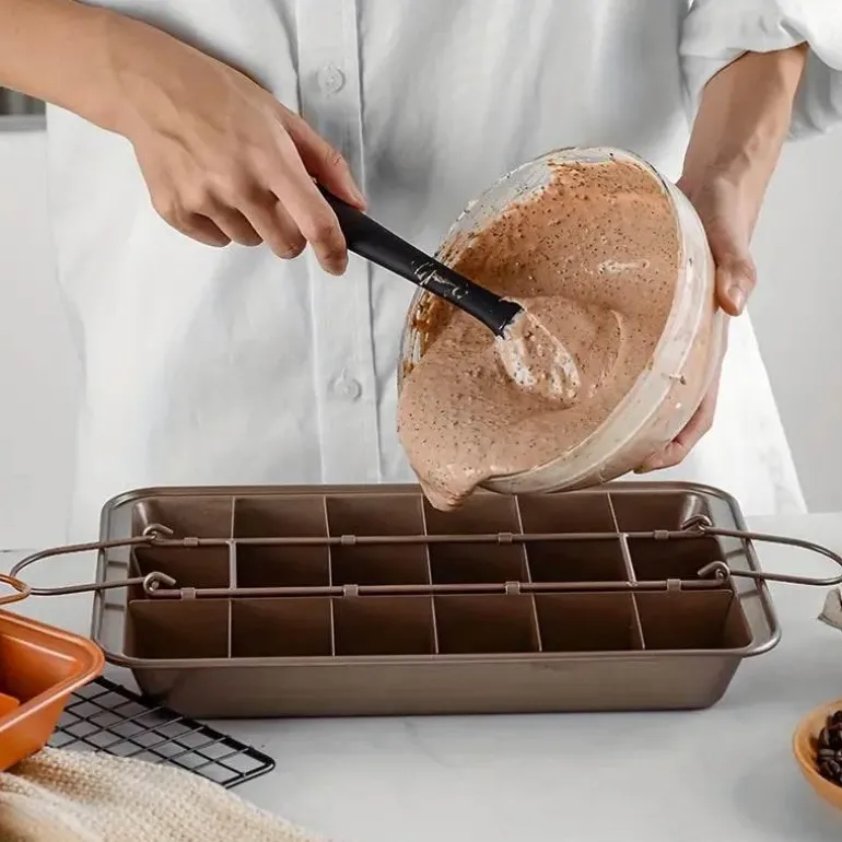Antihaftbeschichtete Brownie-Pfanne – Brisé-Backblech für einfaches Herauslösen