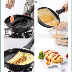Antihaftbeschichtete Omurice-Pfanne – Kochgeschirr im japanischen Stil