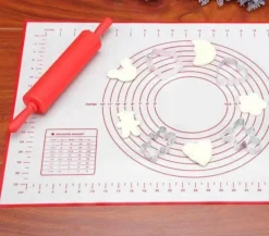 Antihaftbeschichtete Pizza-Backmatten aus Silikon – wiederverwendbare Backbleche