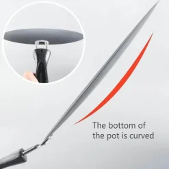 Antihaftbeschichtete schwarze Pfannkuchenpfanne aus Eisen – langlebiges rundes Kochgeschirr