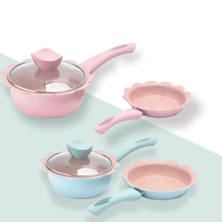Antihaftbeschichteter Babynahrungstopf – 16 cm großer Kochtopf aus Maifan-Stein