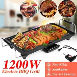 Antihaftbeschichteter Elektrogrill für den Innenbereich – rauchfreies, einfaches Kochgerät