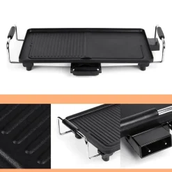 Antihaftbeschichteter Elektrogrill für den Innenbereich – rauchfreies, einfaches Kochgerät