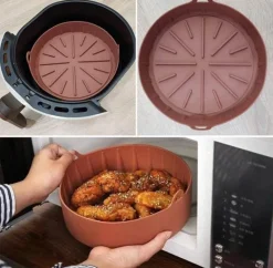 Antihaftbeschichteter Luftfritteusenkorb – wiederverwendbares Kochzubehör für einfaches Kochen