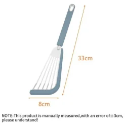 Antihaftbeschichteter Silikonspatel – Kochwender aus Stahl