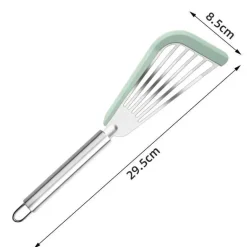 Antihaftbeschichteter Silikonspatel – Kochwender aus Stahl