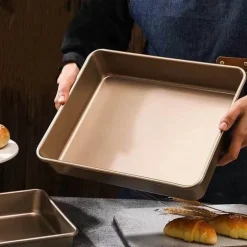 Antihaftbeschichtetes Kuchenbackblech aus Karbonstahl, langlebiges Backgeschirr für perfekte Brotformen