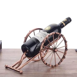 Antiker Kanonen-Weinhalter - Vintage Dekoratives Weinregal