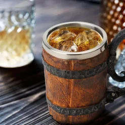 Antiker Totenkopf Edelstahlbecher - Gothic Trinkgeschirr