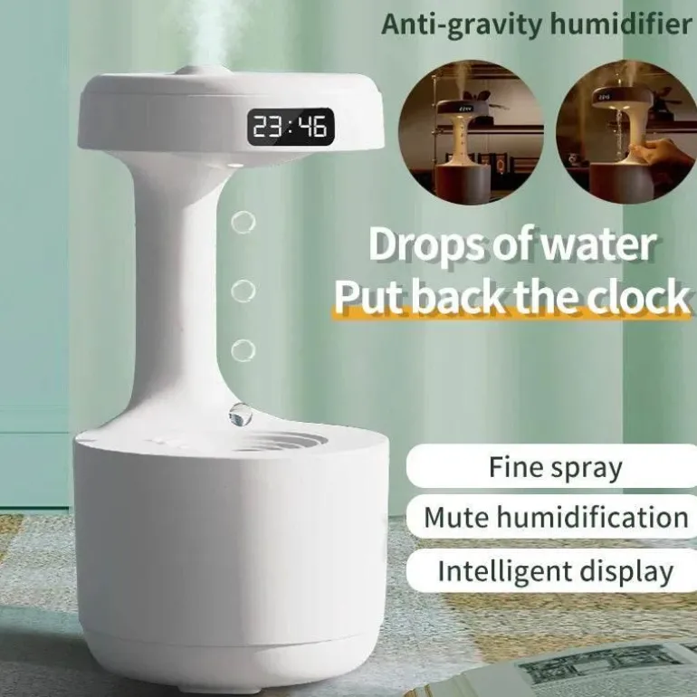 Anti-Schwerkraft-Luftbefeuchterlampe - Wassertropfen-Diffusor-Nachtlicht