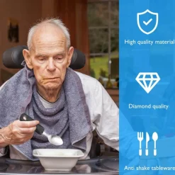 Anti-Shake-Geschirrset für Senioren – Easy Grip Dining Essentials