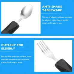 Anti-Shake-Geschirrset für Senioren – Easy Grip Dining Essentials