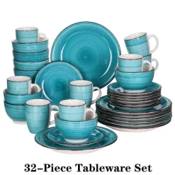 Aqua Porzellan Tafelservice - Elegantes Geschirr fürs Esszimmer