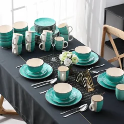 Aqua Porzellan Tafelservice - Elegantes Geschirr fürs Esszimmer