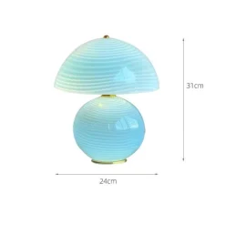 Aquamarine Tischlampe - Elegante Wohnbeleuchtung Dekor