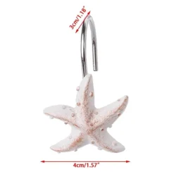 Archipelago Shower Curtain Hooks - Decorative Bathroom Accessories