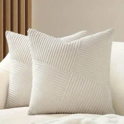Arlo Kissenbezug – gemütlicher, gerippter, dekorativer Kissenbezug