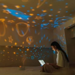 Aromatherapy Humidifier Diffuser Night Lamp - Relaxing Projector LED Light