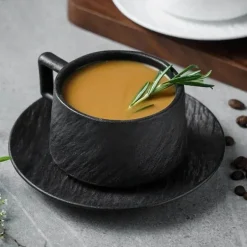 Asahi Cliff Ridge Tasse – Robuste Kaffeetasse aus Keramik