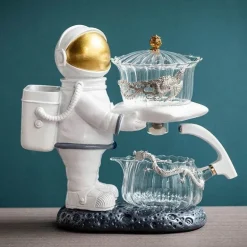 Astronaut Aroma Automatische Teekanne – Teekanne mit Sieb für Weltraumliebhaber