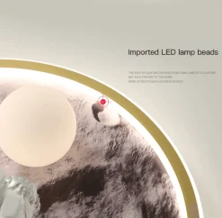 Astronaut LED Deckenleuchte - Mondlicht