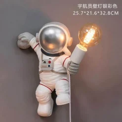 Astronaut Table Lamp - Minimal Resin Design