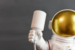 Astronaut Table Lamp - Minimal Resin Design