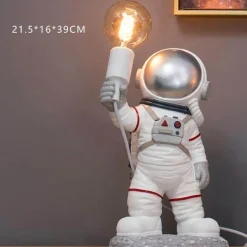 Astronaut Table Lamp - Minimal Resin Design