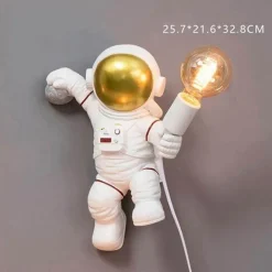 Astronaut Table Lamp - Minimal Resin Design