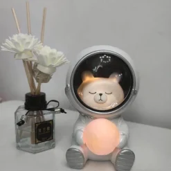 Astronauten-LED-Nachtlicht – süßes Haustier-Dekor für Kinder