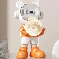 Astronauten-Mond-Tischlampe – Nachtlicht mit Weltraummotiv