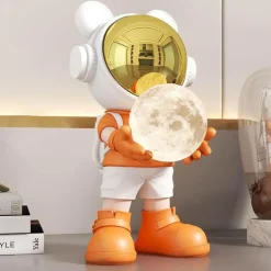 Astronauten-Mond-Tischlampe – Nachtlicht mit Weltraummotiv