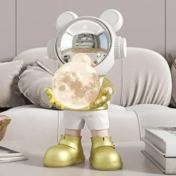 Astronauten-Mond-Tischlampe – Nachtlicht mit Weltraummotiv