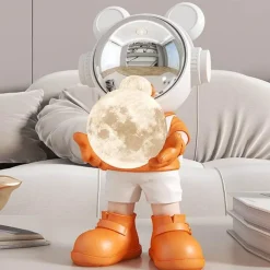 Astronauten-Mond-Tischlampe – Nachtlicht mit Weltraummotiv