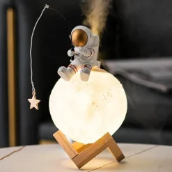 Astronauten-Nachtlicht-Luftbefeuchter - Schlafzimmerlampe mit Weltraumthema