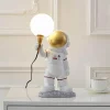 Astronauten-Tischlampe – Weltraumdekor aus Kunstharz