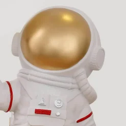Astronauten-Tischlampe – Weltraumdekor aus Kunstharz