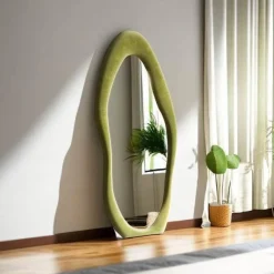 Asymmetrischer Wellenspiegel – kurviger dekorativer Wandakzent