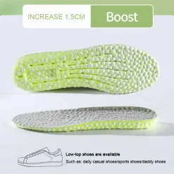 Atmungsaktive erhöhte Einlegesohlen – weiche Fußunterstützung für Unisex