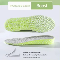 Atmungsaktive erhöhte Einlegesohlen – weiche Fußunterstützung für Unisex