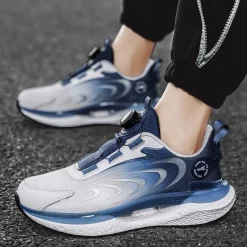 Atmungsaktive Sneakers mit automatischer Schnürung – Kreative, bequeme Schuhe