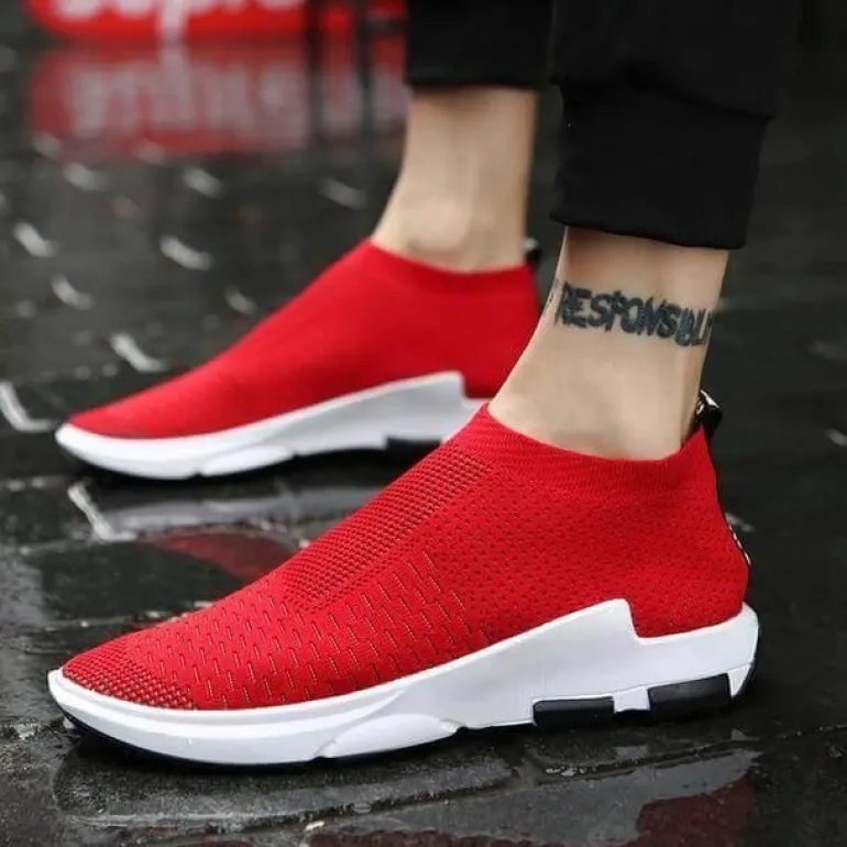 Atmungsaktive Strickschuhe für Herren – verschleißfestes Schuhwerk