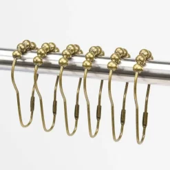 Atoll Shower Curtain Hooks - Stylish Bathroom Accessories
