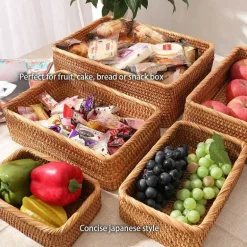 Aufbewahrungsbox aus Rattan – Vielseitiger Korb-Organizer für Zuhause und den Kleiderschrank