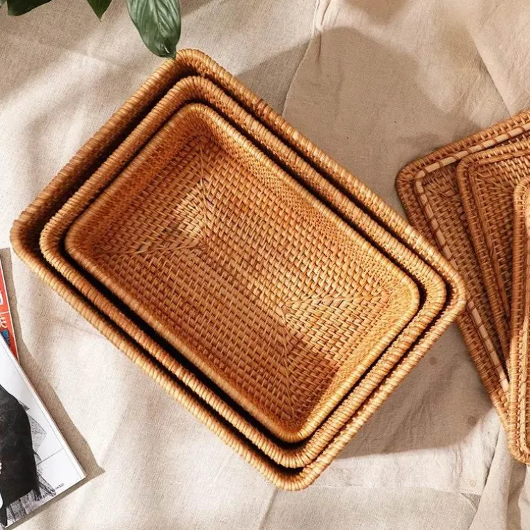 Aufbewahrungsbox aus Rattan – Vielseitiger Korb-Organizer für Zuhause und den Kleiderschrank