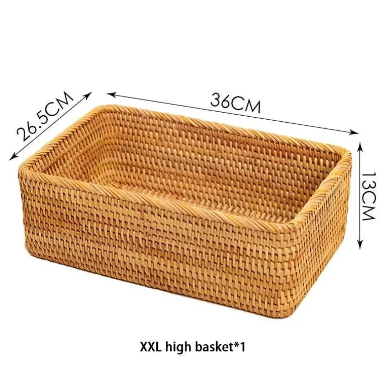 Aufbewahrungsbox aus Rattan – Vielseitiger Korb-Organizer für Zuhause und den Kleiderschrank