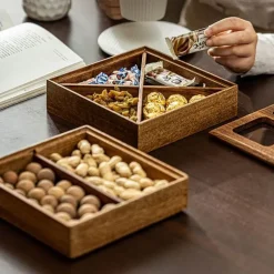 Aufbewahrungsbox aus Walnussholz – Eleganter Organizer aus Holz