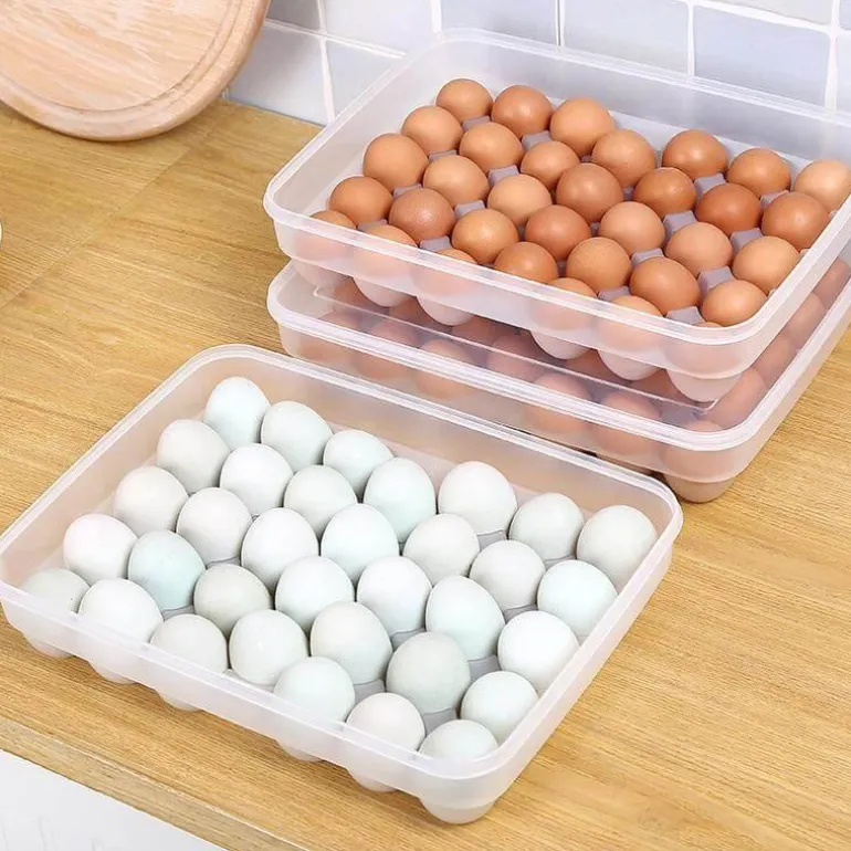 Aufbewahrungsbox für Enteneier – Küchenorganizer aus Kunststoff im japanischen Stil