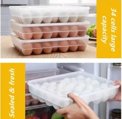 Aufbewahrungsbox für Enteneier – Küchenorganizer aus Kunststoff im japanischen Stil